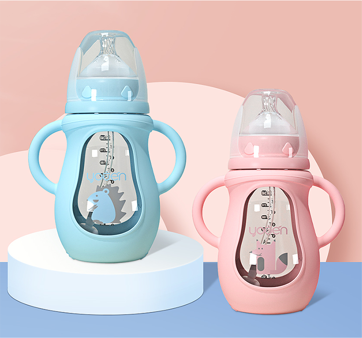 婴儿玻璃奶瓶_清洁护理用品_